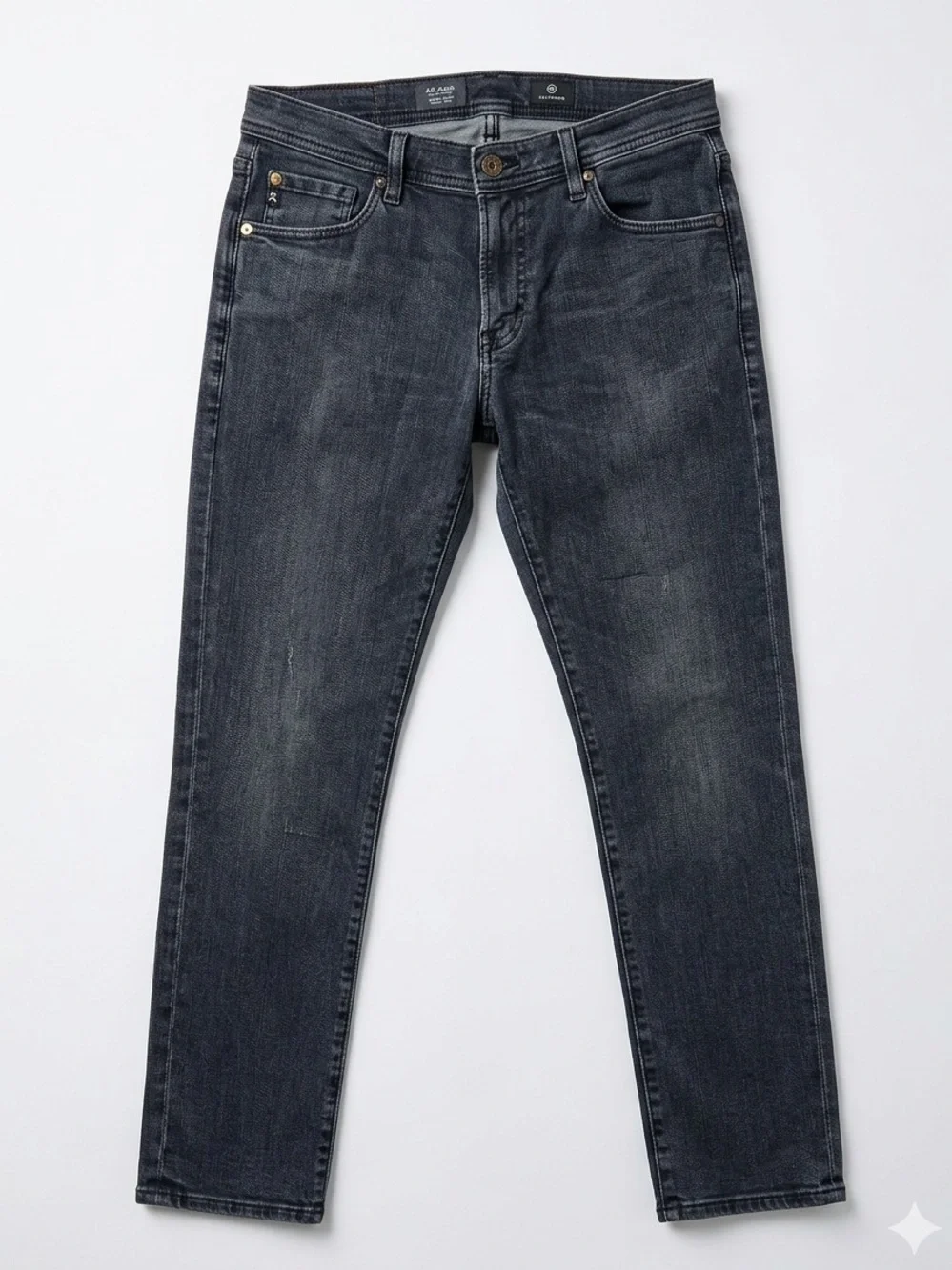 AG Adriano Goldschmied The Tellis Modern Slim Jeans Gray Faded 33x34